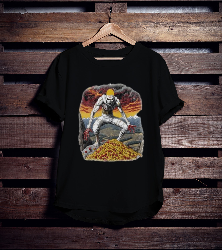 Eminem Pills Monster In Apocalyptic Landscape T-Shirt