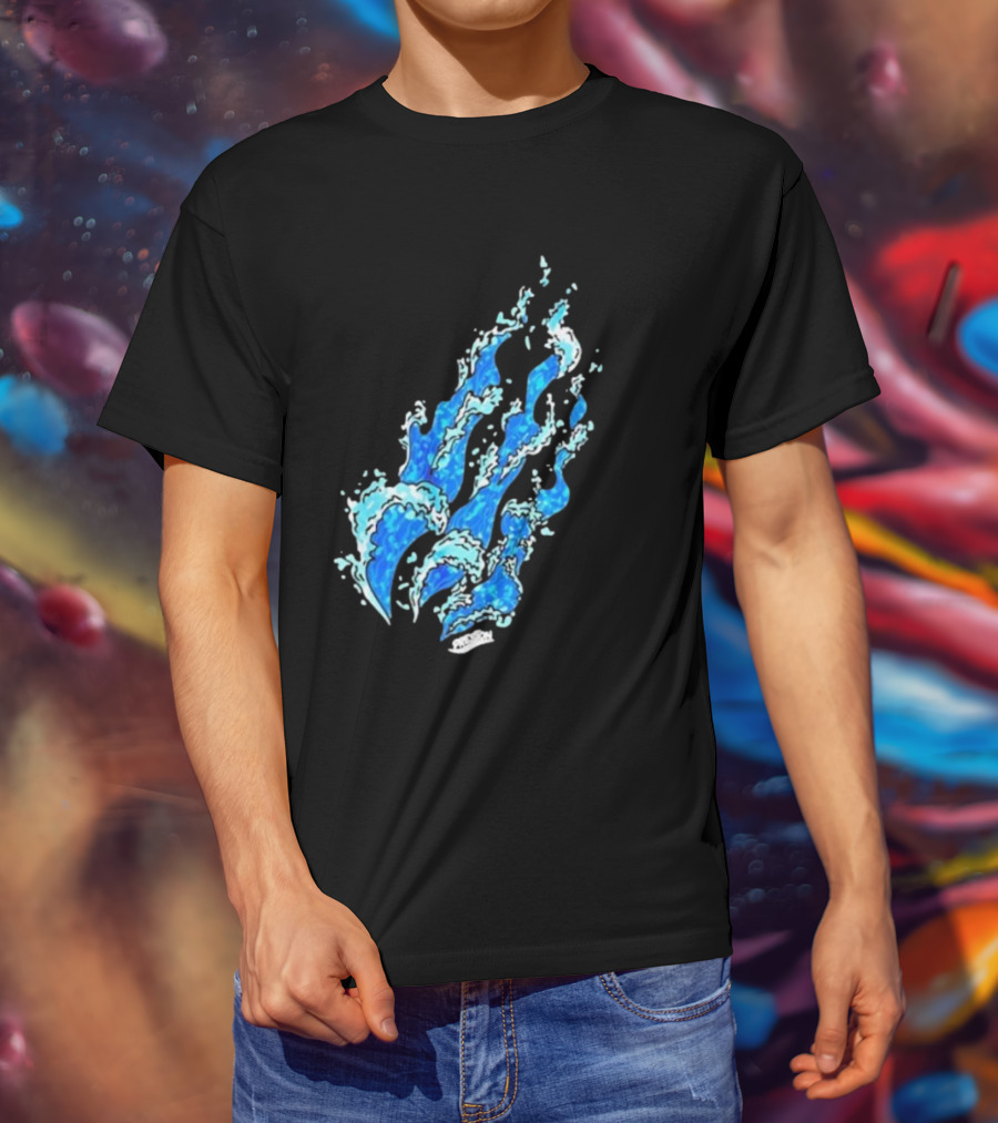 Fire Wave Blue Flame T-Shirt