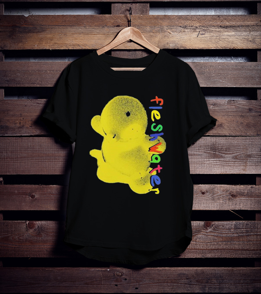 Fleshwater Colorful Text Yellow Ducky T-Shirt