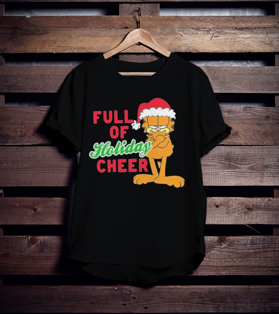 Garfield Full Of Holiday Cheer Ripple Junction T-Shirt
