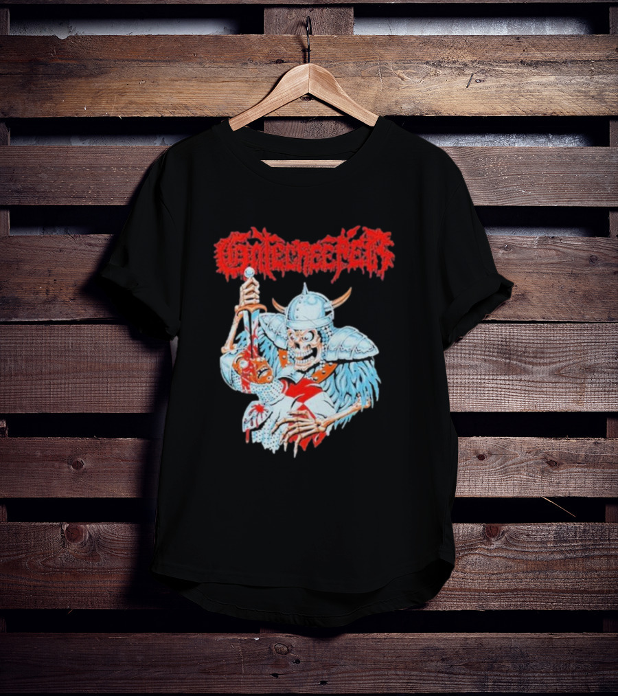 Gatecreeper Skeleton Warrior Stabbing T-Shirt