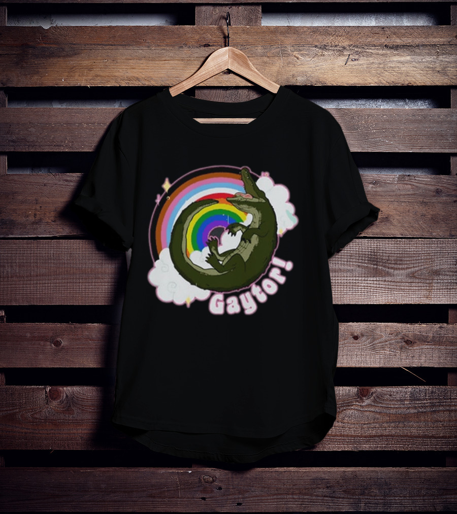 Gators Daily Gaytor Rainbow Clouds T-Shirt