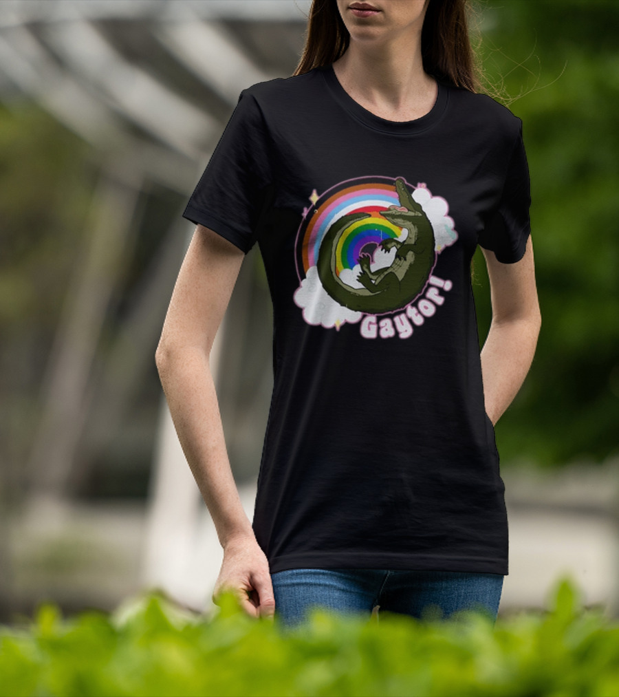 Gators Daily Gaytor Rainbow Clouds T-Shirt