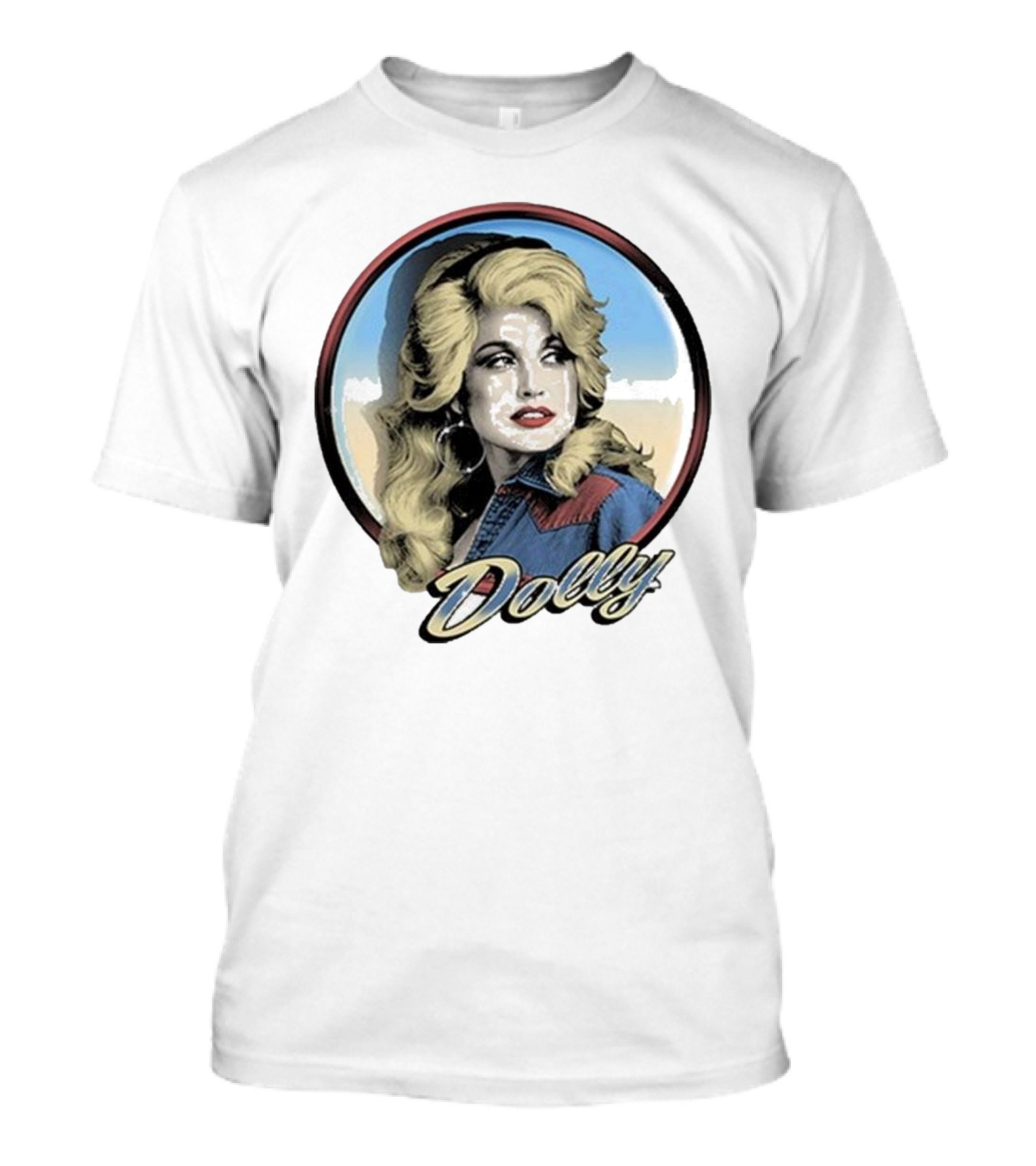 Dolly Parton Vintage Style Primary Color Photo T-Shirt
