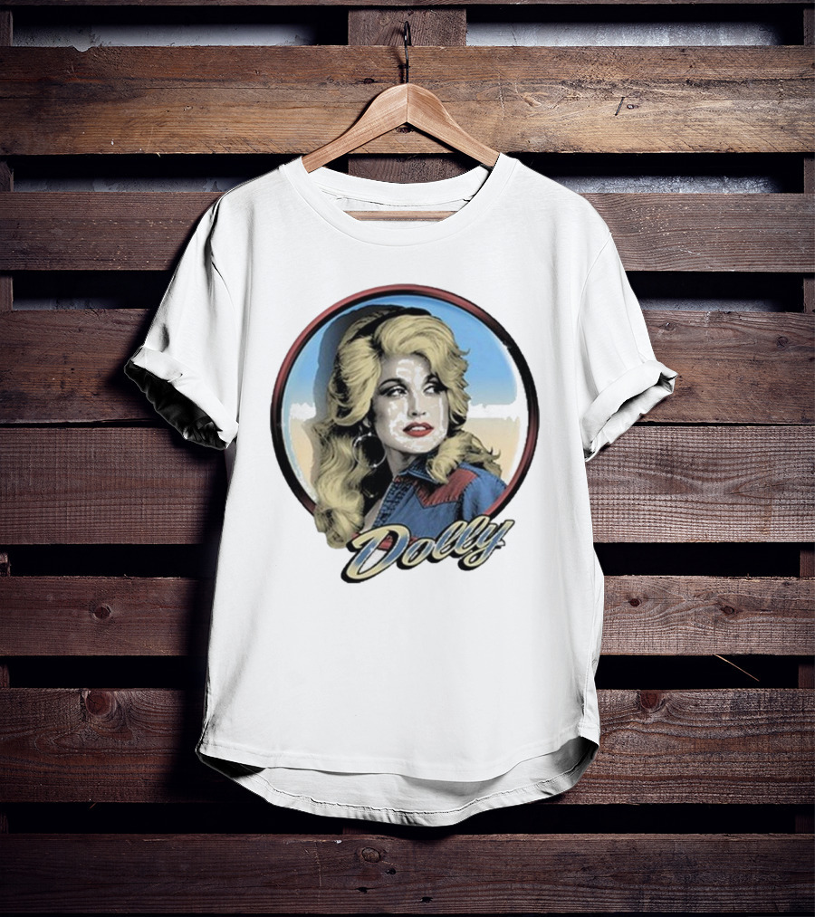 Dolly Parton Vintage Style Primary Color Photo T-Shirt