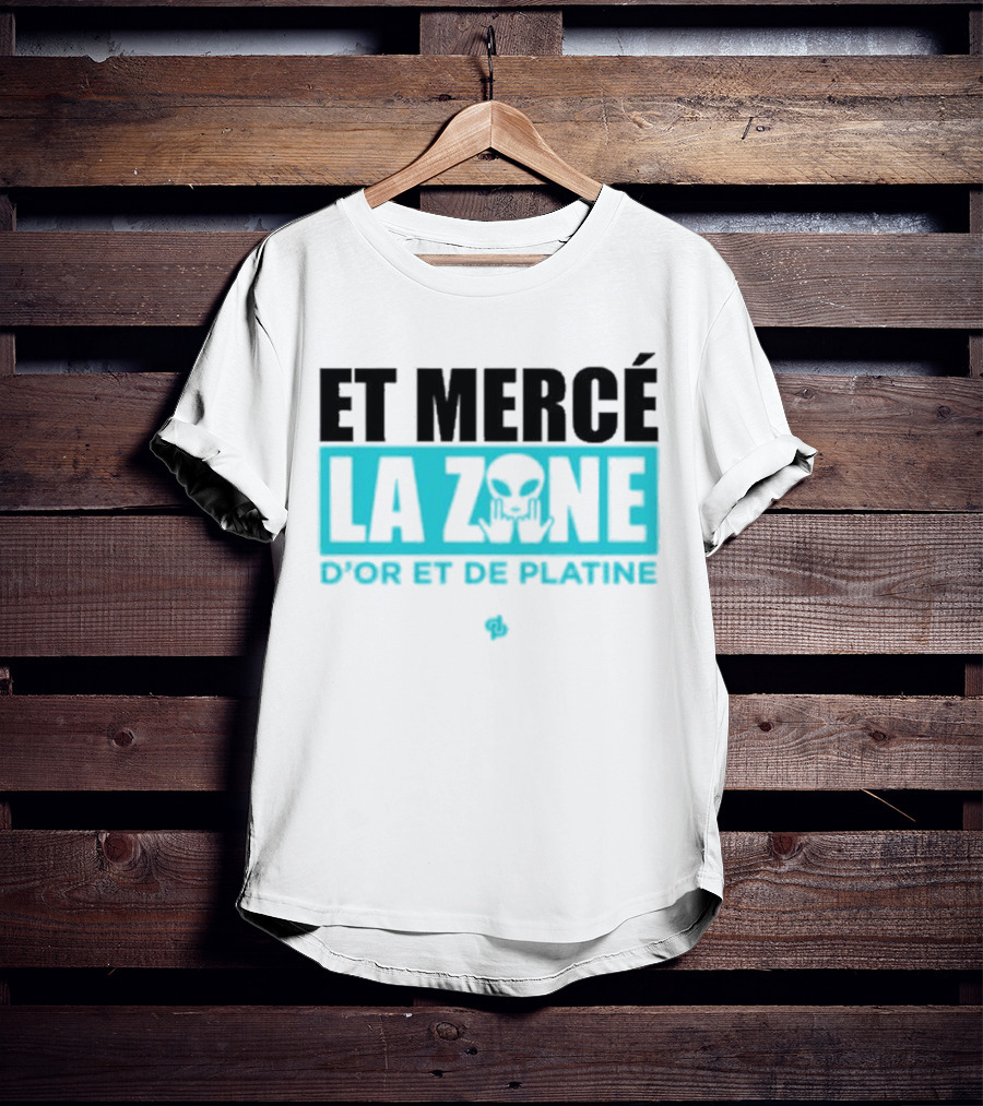 Et Mercé La Zone D'or Et De Platine Alien T-Shirt