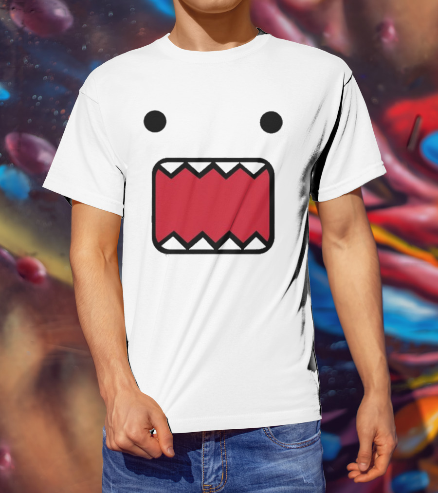Mamono World Nostalgia Domo Kun Face T-Shirt