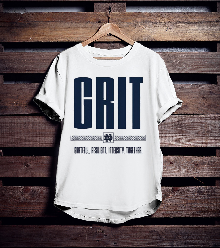 Marcus Freeman Grit Grateful Resilient Intensity Together Notre Dame Football T-Shirt