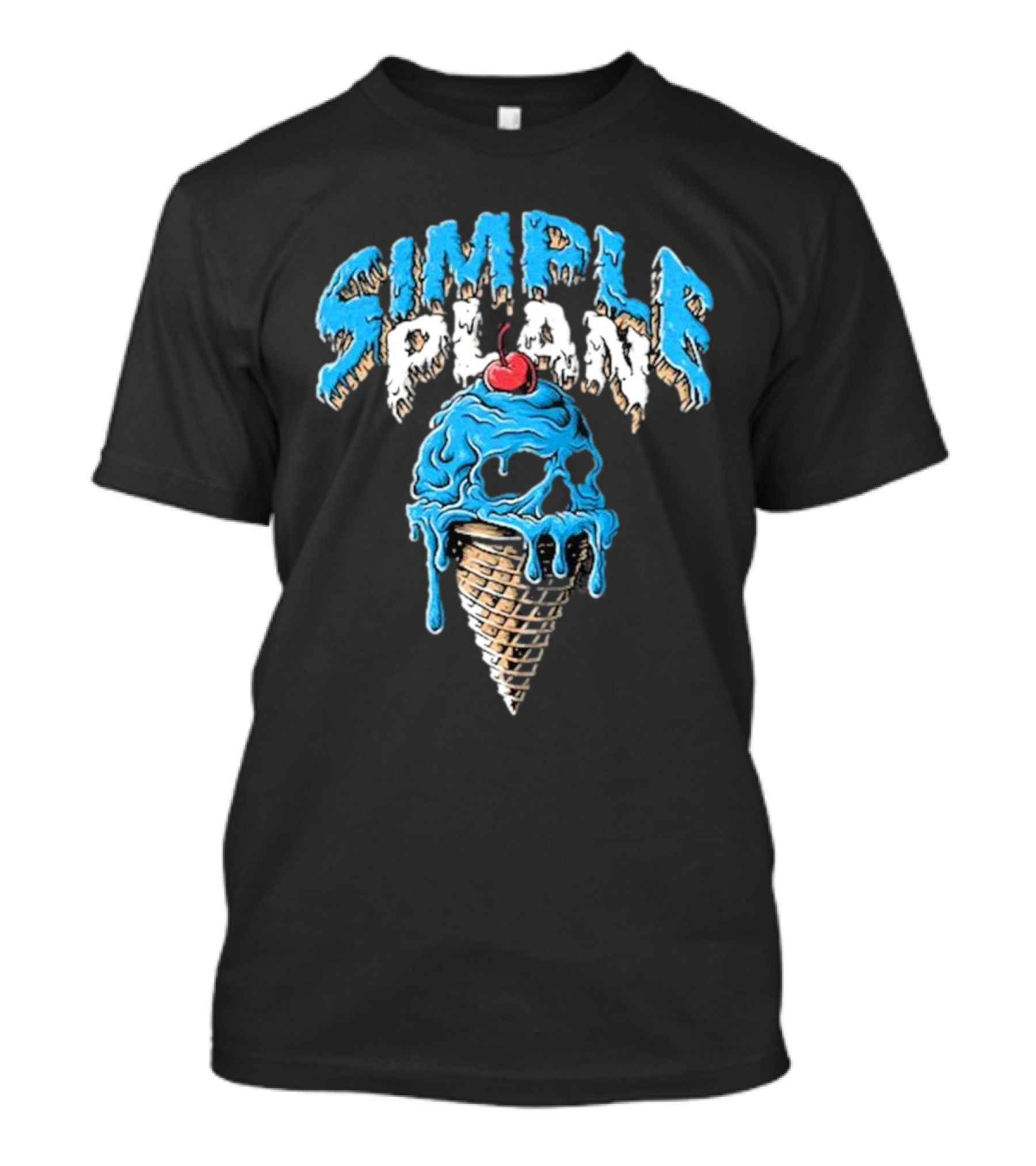 Simple Plan Skull Ice Cream North American Tour T-Shirt