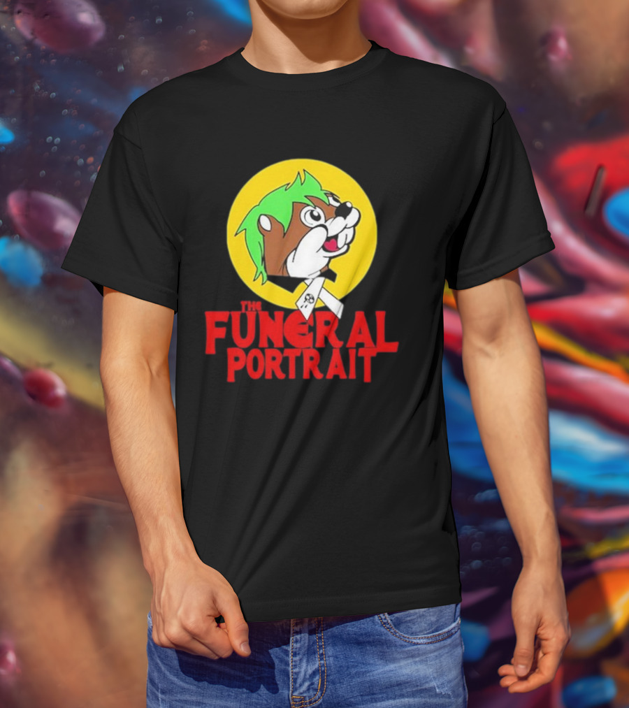 The Funeral Portrait Cartoon Mascot Circle T-Shirt
