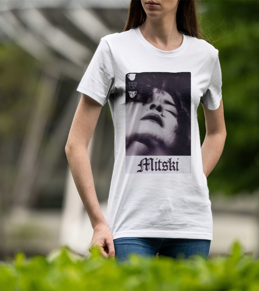 Mitski Gothic Black And White Portrait T-Shirt
