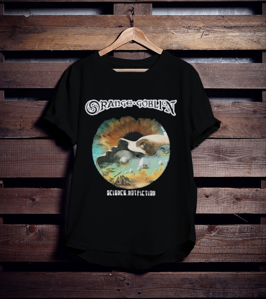 Orange Goblin Science Not Fiction Psychedelic Space Exploration T-Shirt