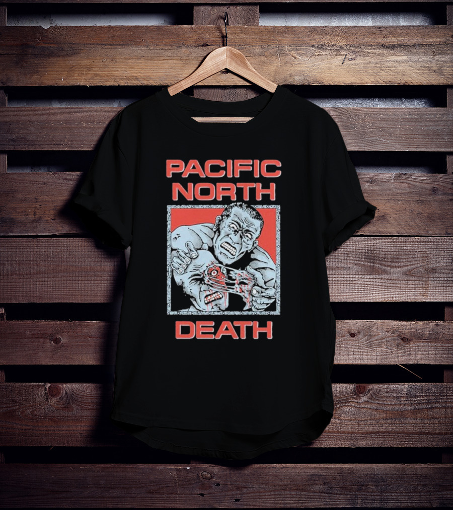 Pacific North Death Facerip Brutal New T-Shirt