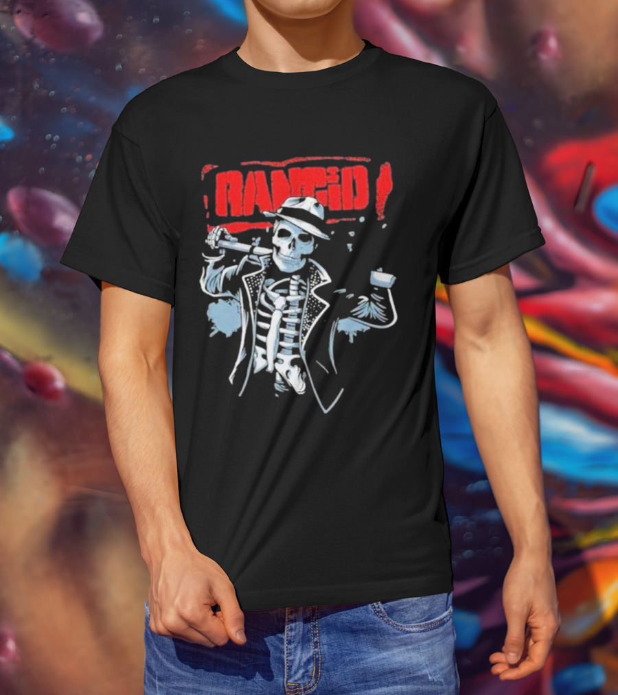 Rancid Bo Knows Skele Tim North America Tour T-Shirt