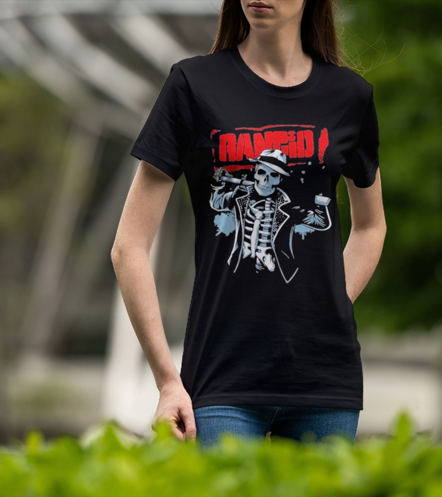 Rancid Bo Knows Skele Tim North America Tour T-Shirt