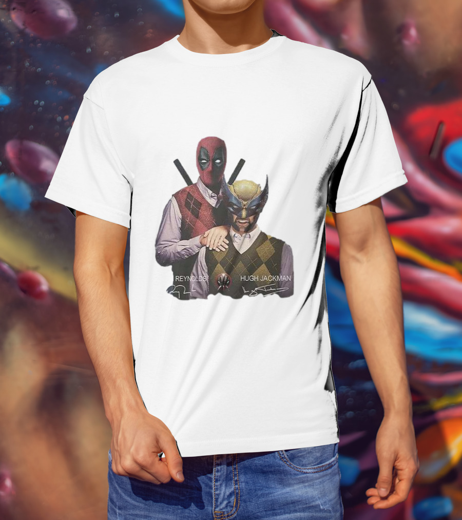 Deadpool Wolverine Ryan Reynolds Hugh Jackman Step Brothers T-Shirt