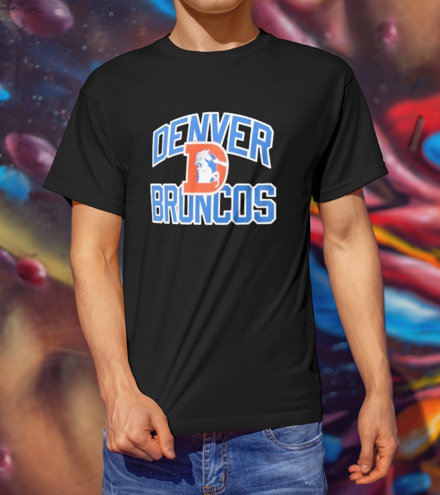 Denver Broncos Retro D Emblem T-Shirt