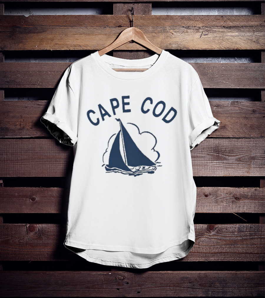 Cape Cod Sailboat Derek Guy Vintage Style Sailing T-Shirt