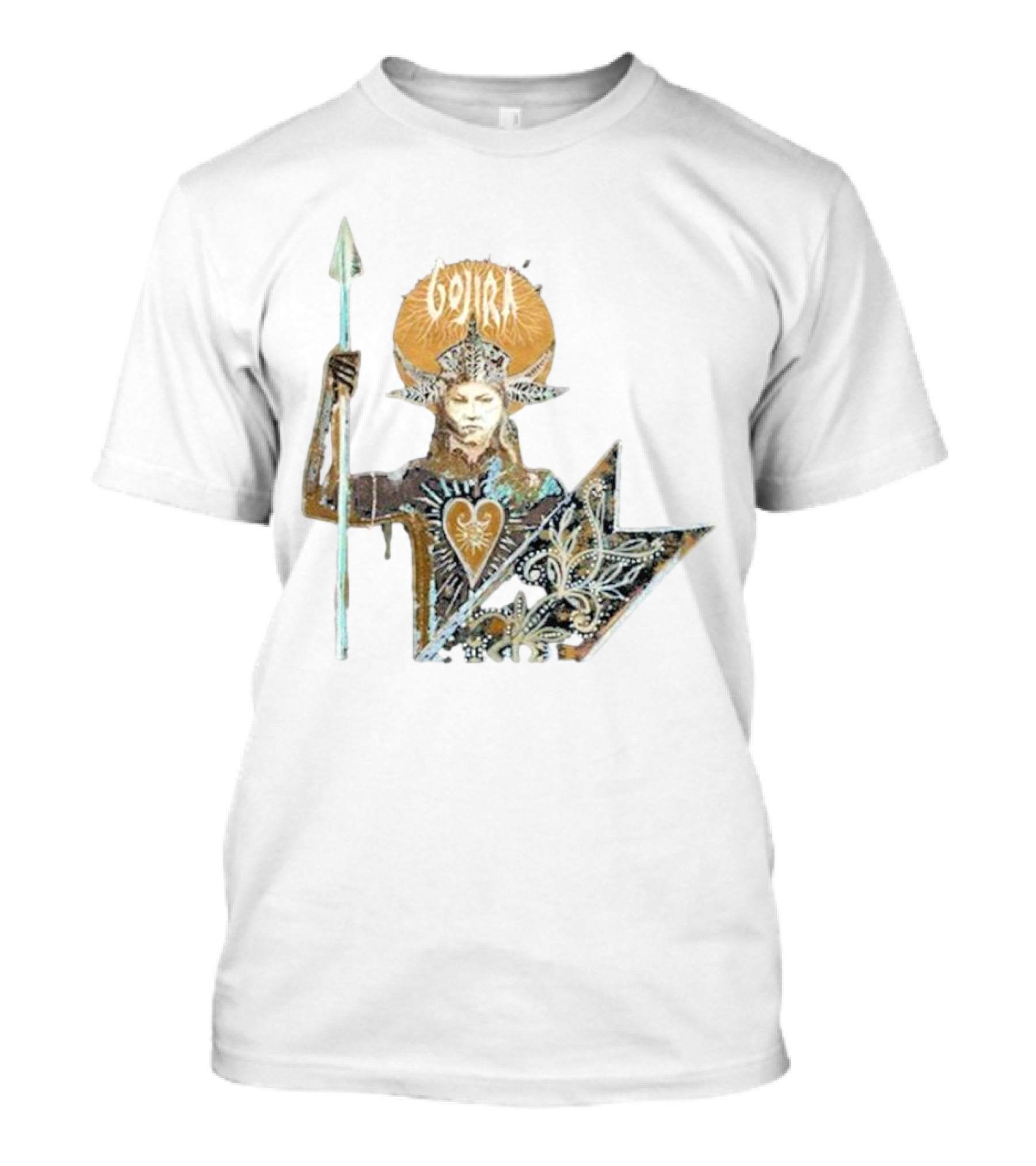 Gojira Fortitude Warrior Album Art Iconic Spear Holder T-Shirt