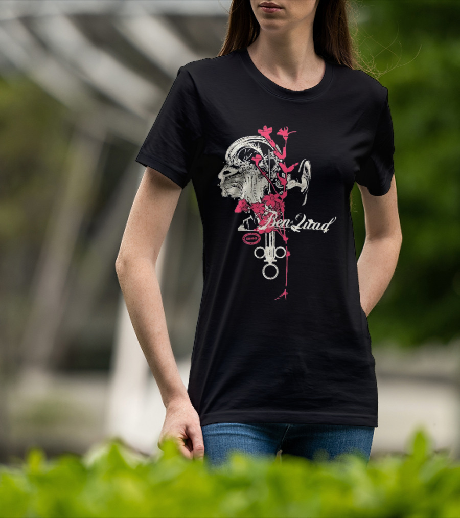 Purenoise Ben Quad Anatomy Circuit Roses Skull T-Shirt