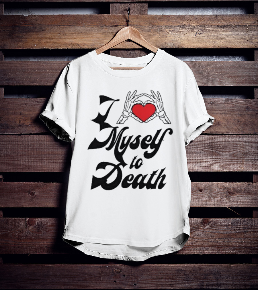 Chris Brown Skeleton Hand Heart I Love Myself To Death T-Shirt