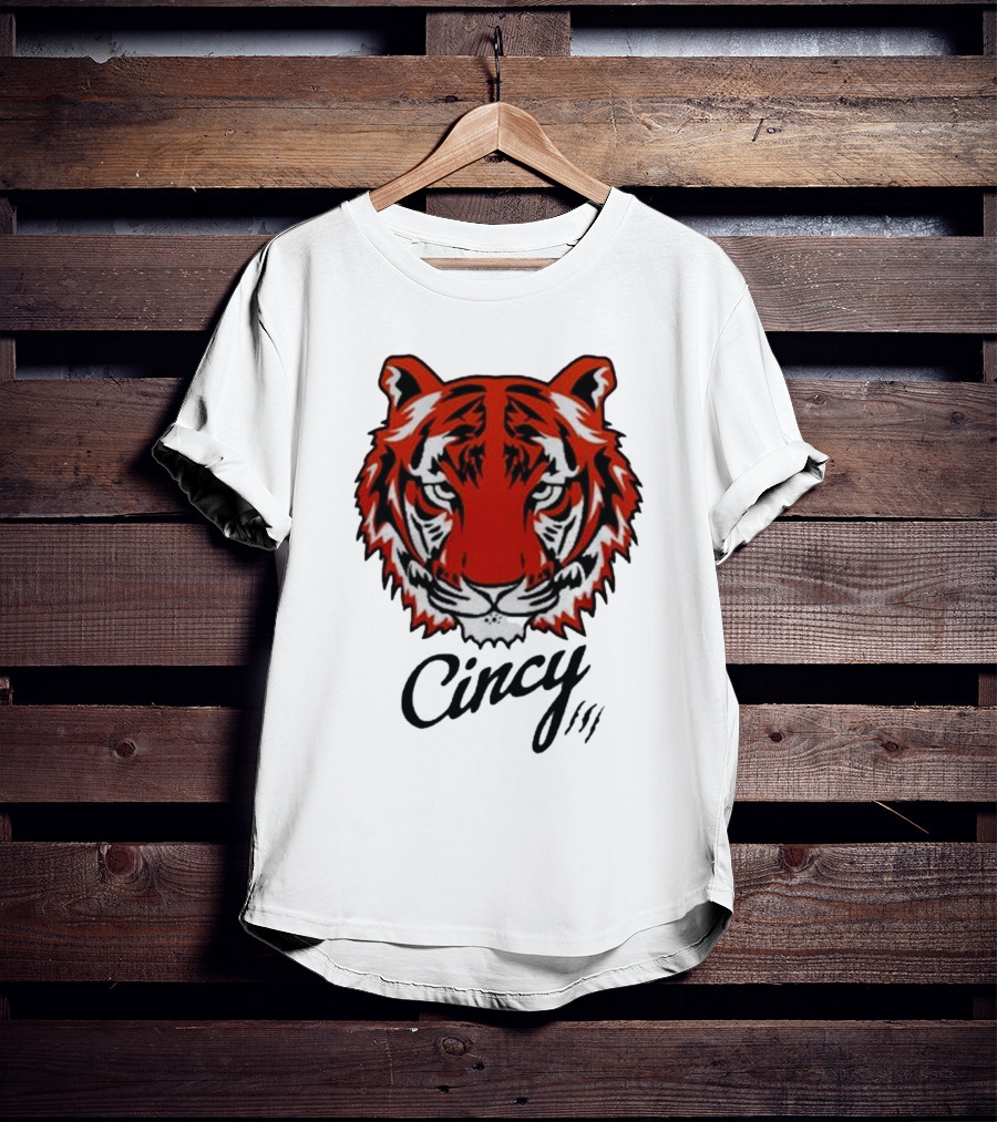 Cincinnati Bengals Cincy The Tiger Head T-Shirt