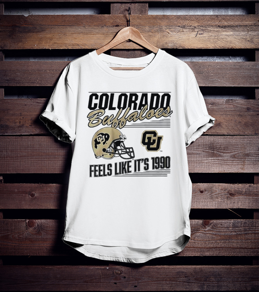 Colorado Buffaloes Helmet Feels Like It's 1990 CU T-Shirt