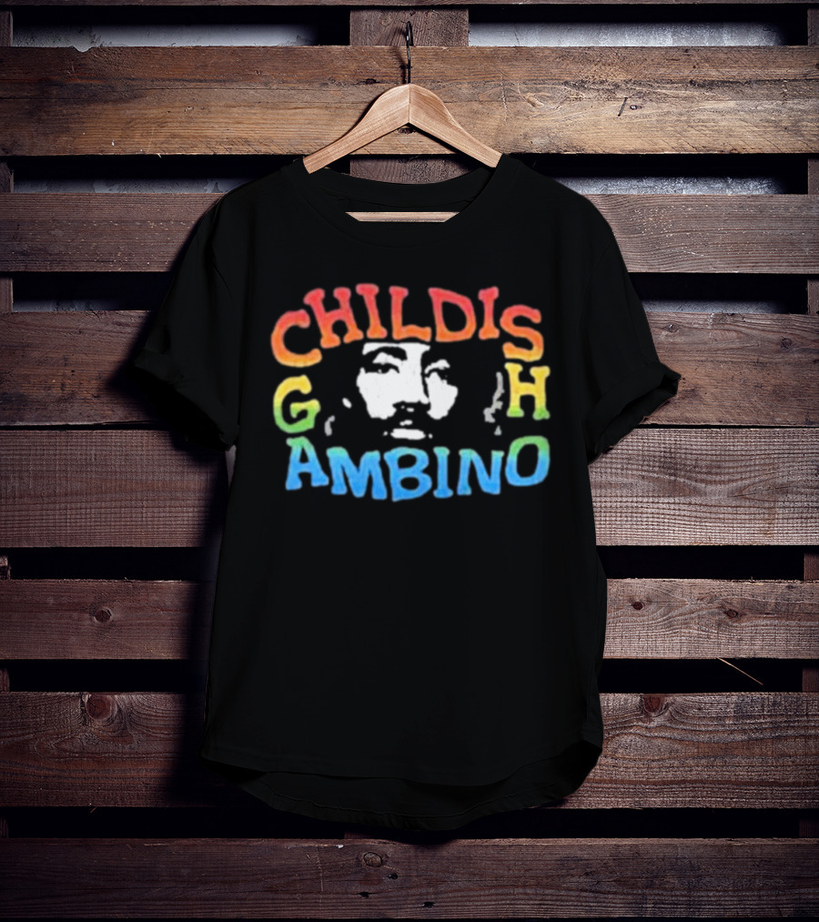 Childish Gambino Colorful Portrait The New World Tour T-Shirt