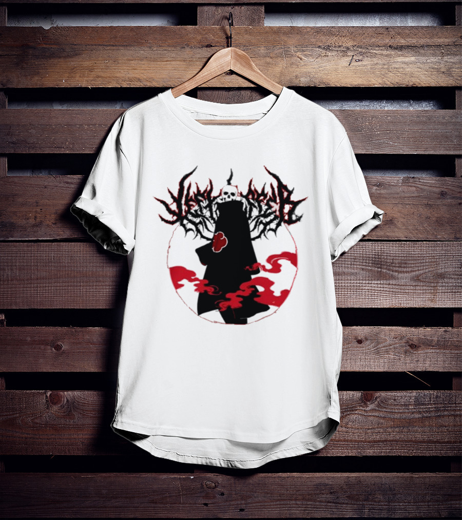 Left To Suffer Ninja Skull Shadow Red Cloud T-Shirt