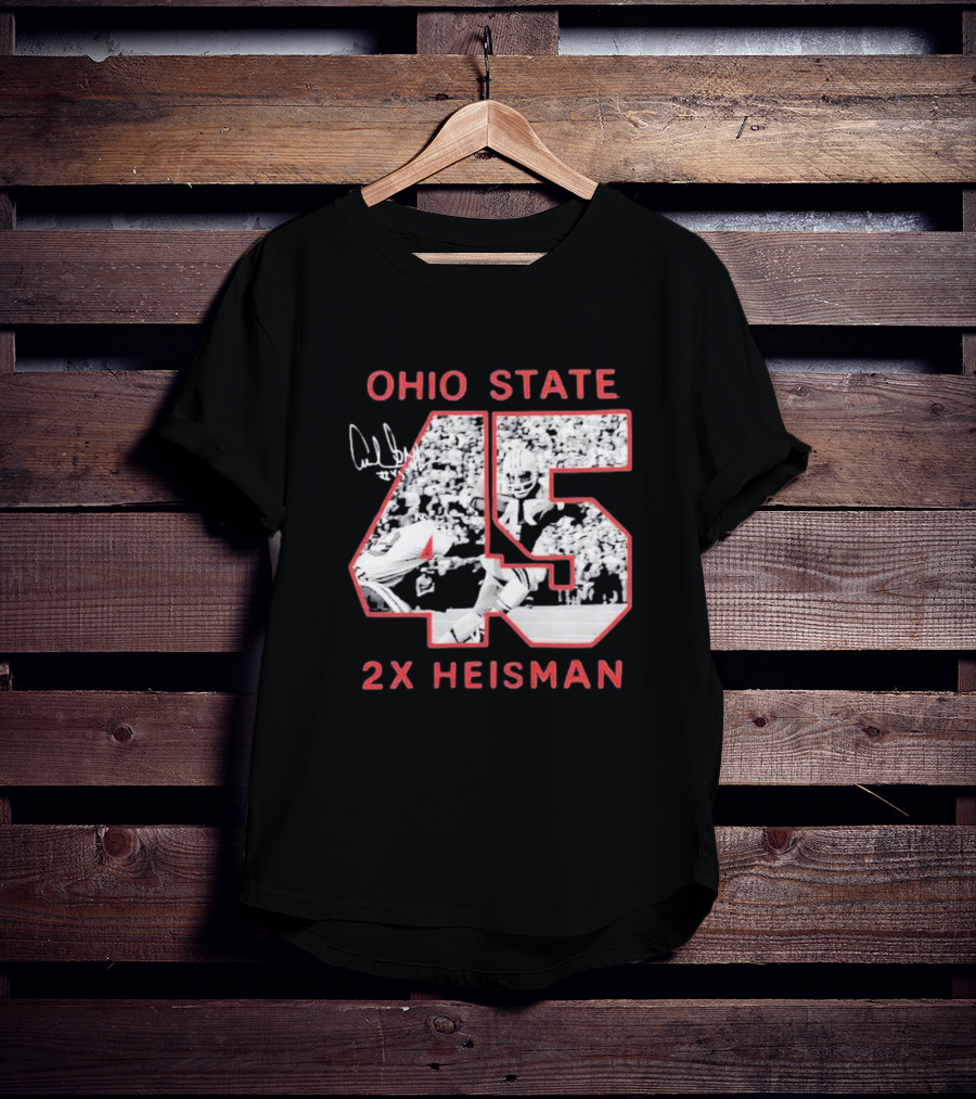 Ohio State Archie Griffin 45 2x Heisman Trophy Winner T-Shirt