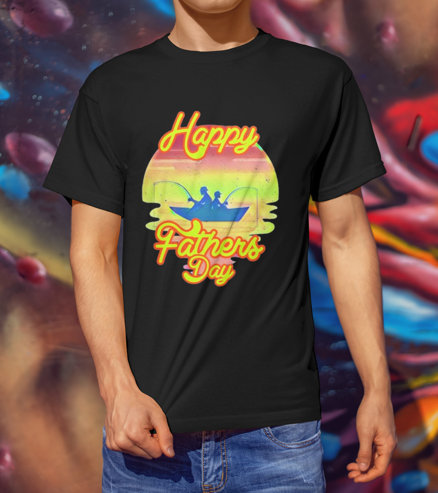 Happy Fathers Day Fishing T-Shirt