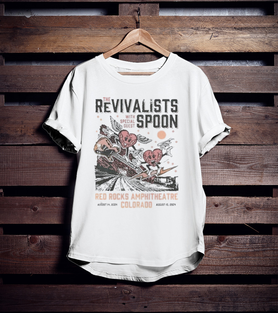 The Revivalists With Spoon Special Guest Red Rocks Amphitheatre August 14 15 T-Shirt