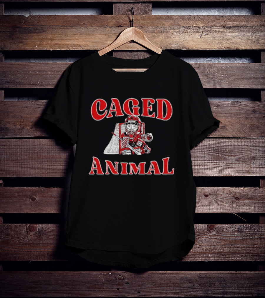 Caged Animal Hockey Goalie Huntsville T-Shirt