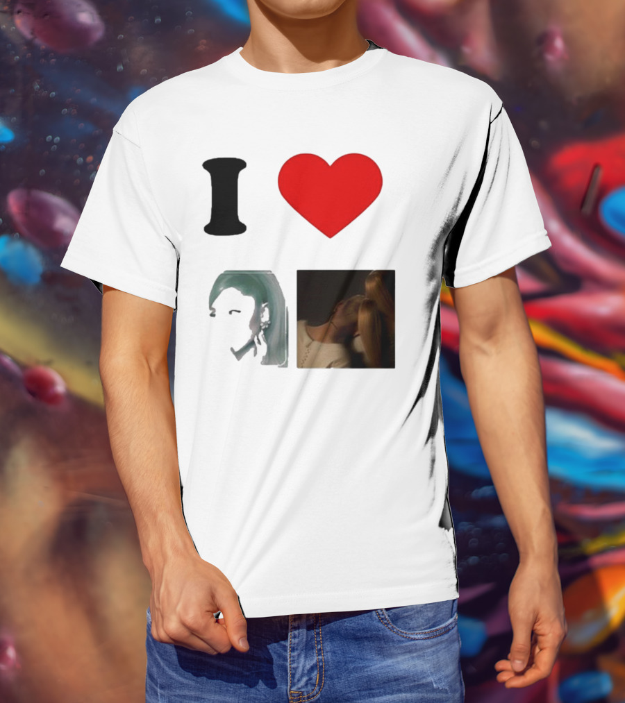 I Love Ariana Grande Cameron Fan Art Duo T-Shirt