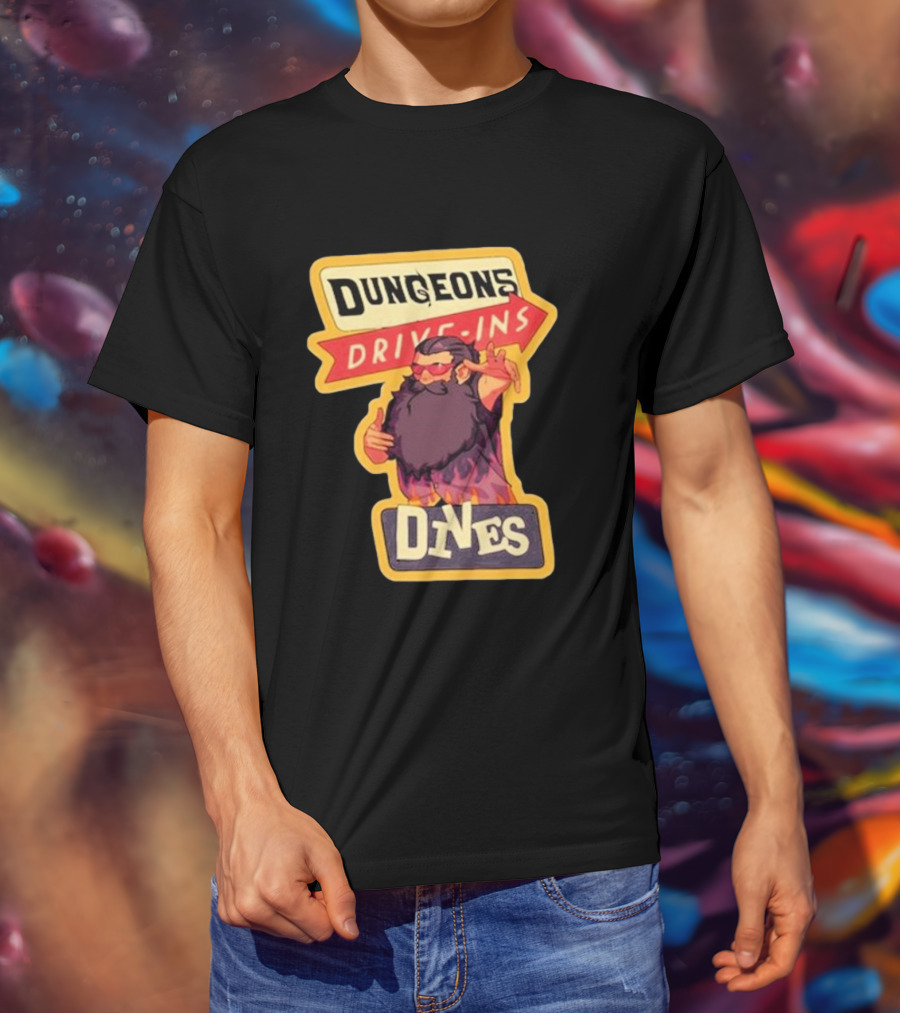 Dungeons Drive-Ins Dives Catskullery Senshi T-Shirt