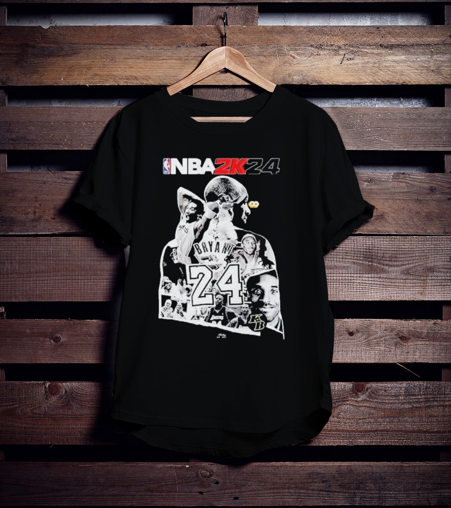 NBA 2K24 Mamba Day Kobe Bryant 24 08 24 Two Sides T-Shirt