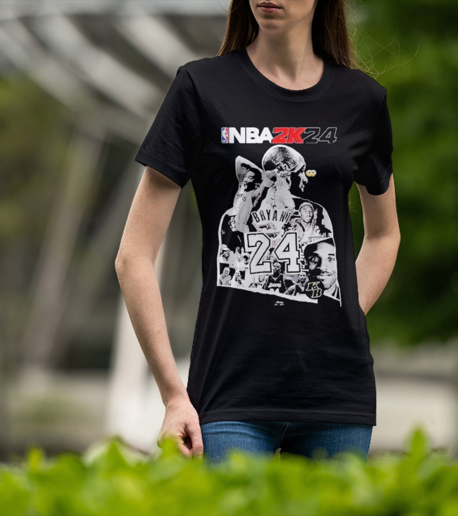 NBA 2K24 Mamba Day Kobe Bryant 24 08 24 Two Sides T-Shirt