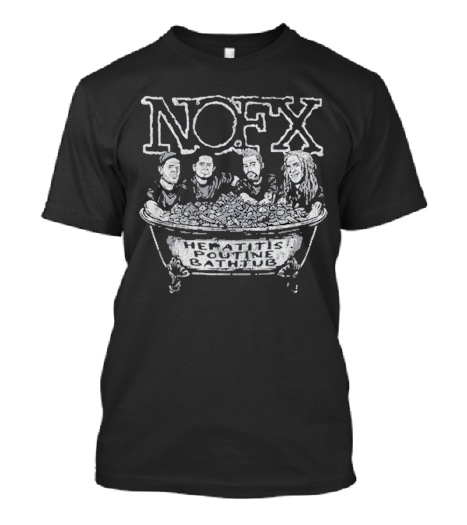 NOFX Hepatitis Poutine Bath Tub Montreal QC August 24-25 T-Shirt