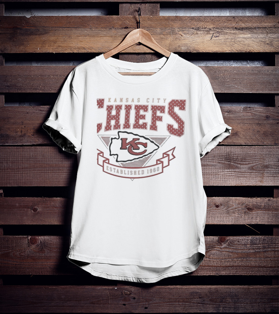 Kansas City Chiefs Established 1960 Retro Team Logo Starter 80s T-Shirt