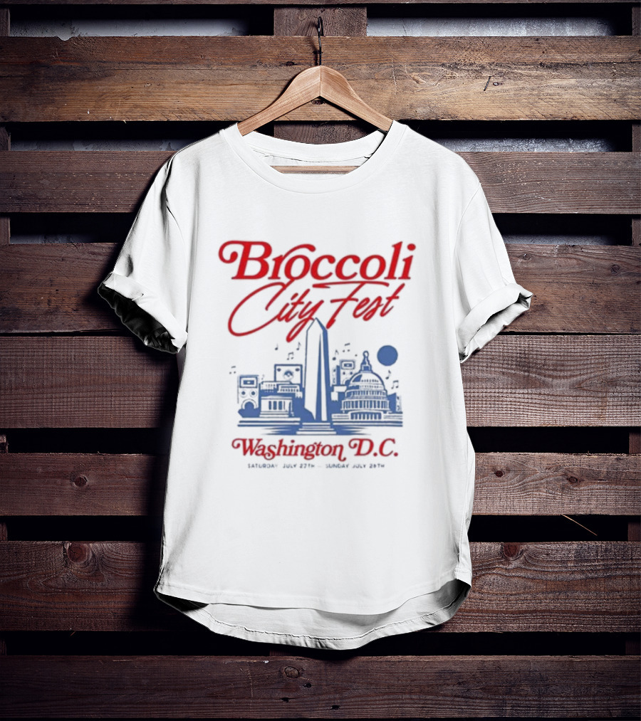 Broccoli City Fest Washington D.C. Skyline July 27-28 T-Shirt