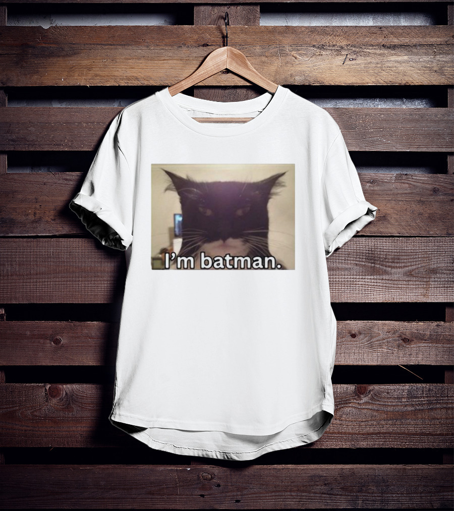 Bruh I'm Batman Cat Meme T-Shirt