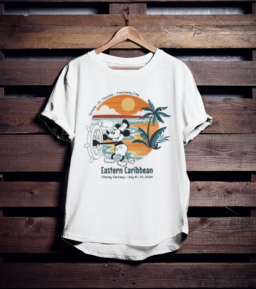 Tortola St. Thomas Castaway Cay Eastern Caribbean Disney Fantasy July 6-13 T-Shirt