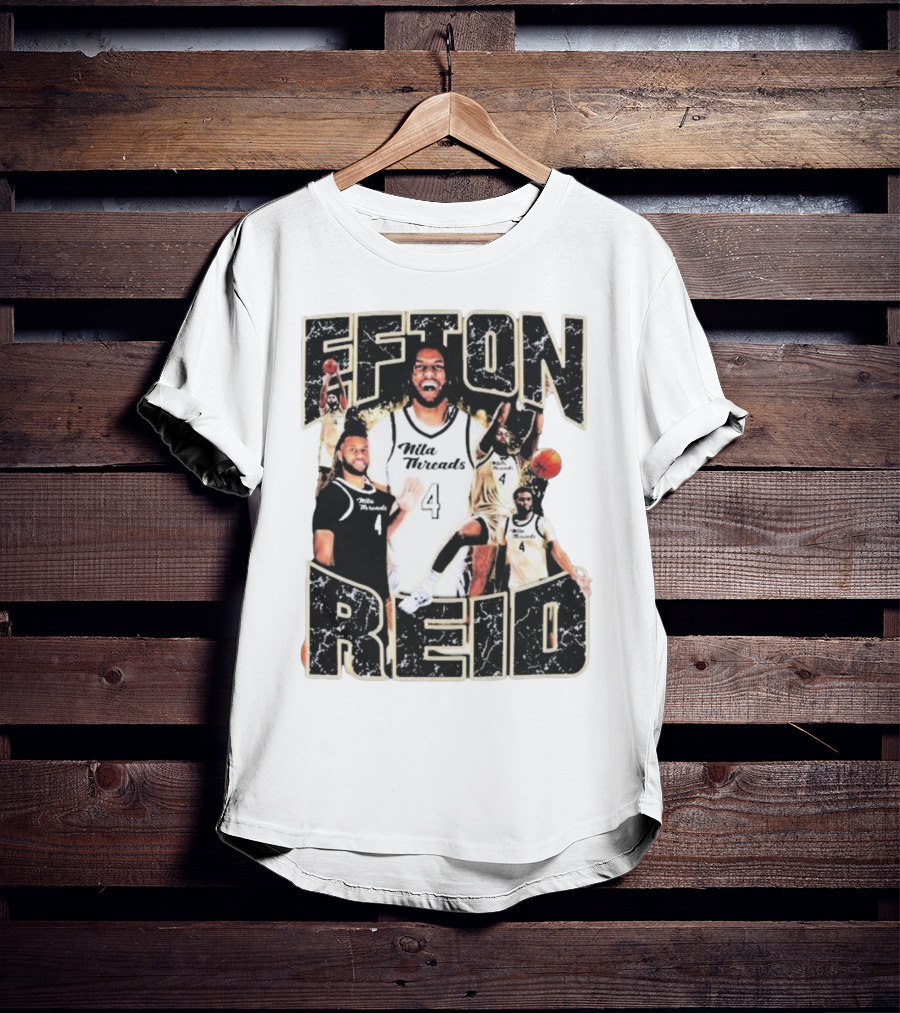Efton Reid Nila Threads Basketball Player 4 T-Shirt