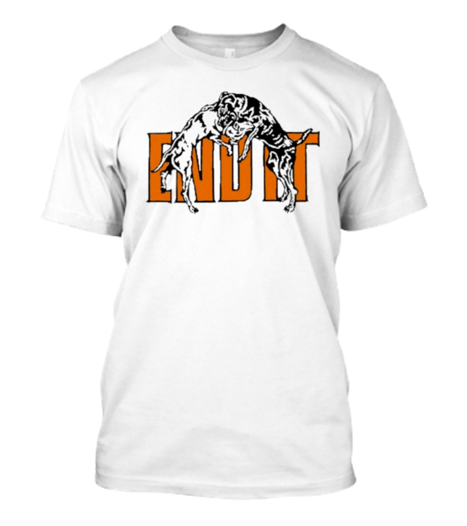 End It Isthatadug Dog Wrestling Emblem T-Shirt