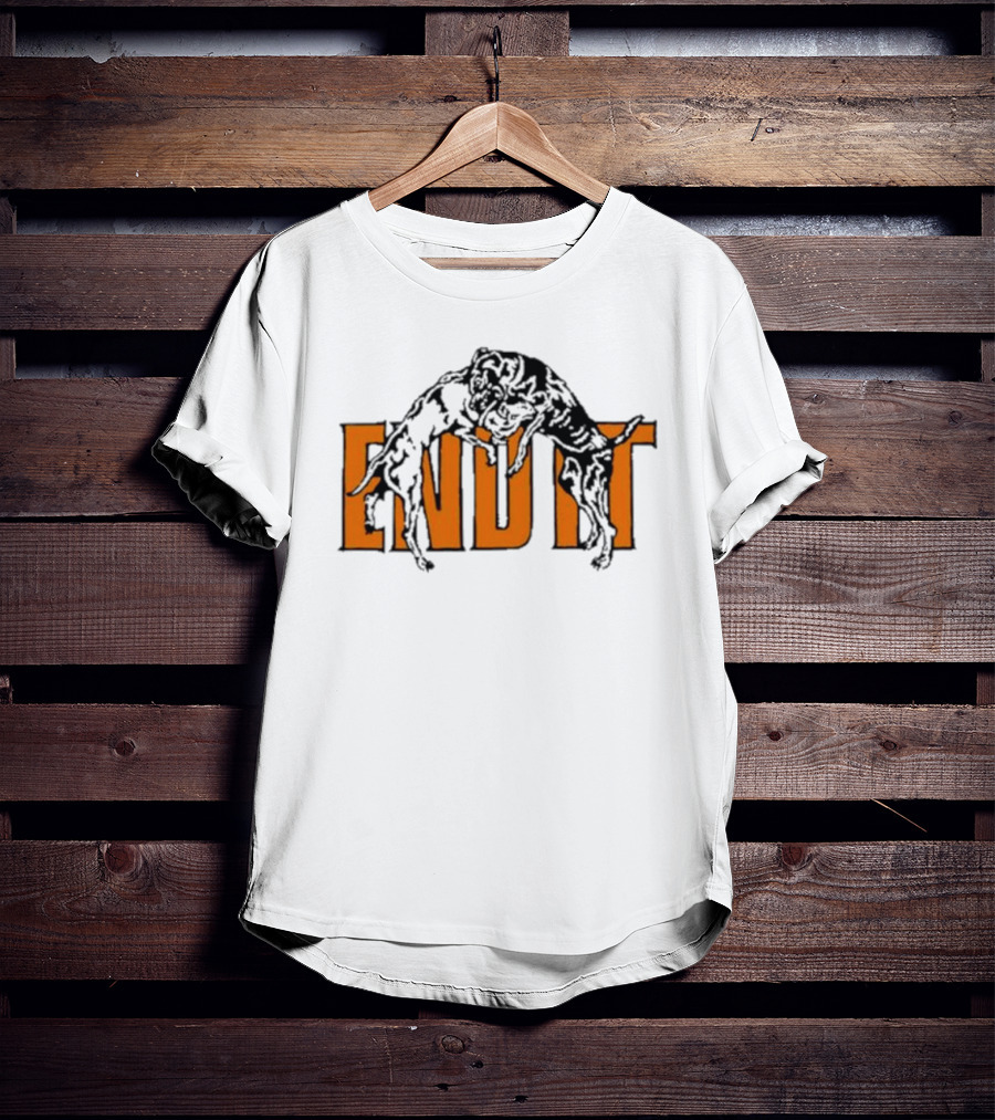 End It Isthatadug Dog Wrestling Emblem T-Shirt