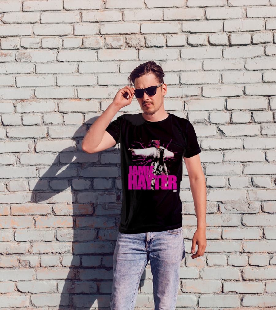 Jamie Hayter Wrestling Star Power Pose AEW Burst T-Shirt