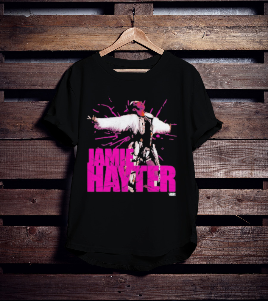Jamie Hayter Wrestling Star Power Pose AEW Burst T-Shirt