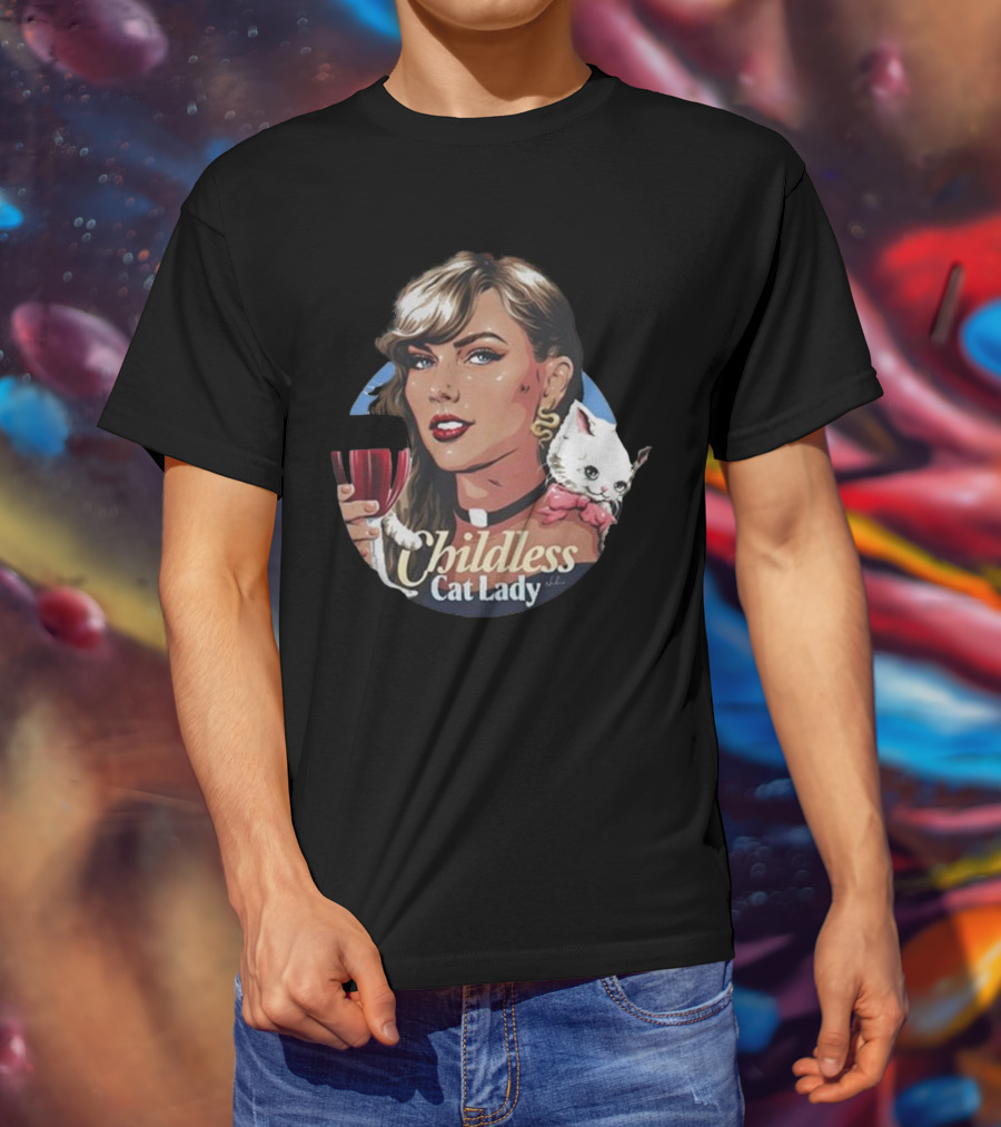 Jd Vance’s Worst Fear Childless Cat Lady Wine Glass T-Shirt