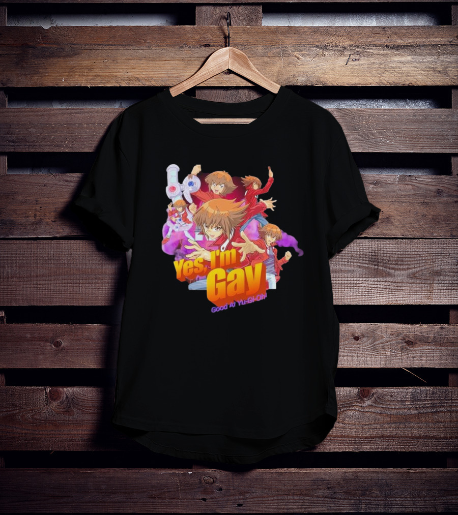 Yes I'm Gay Good At Yu-Gi-Oh Jaden Yuki Anime Character T-Shirt