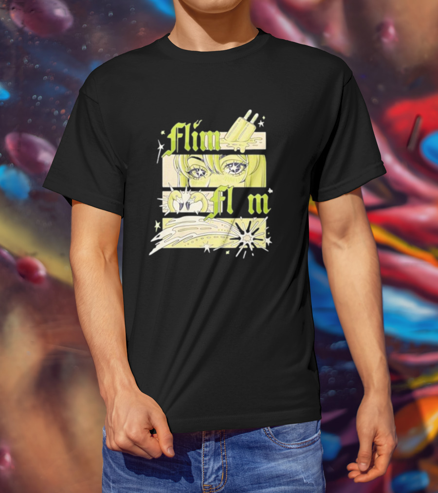 Flim Flam Popsicle Stars Anime Eyes Explosion T-Shirt